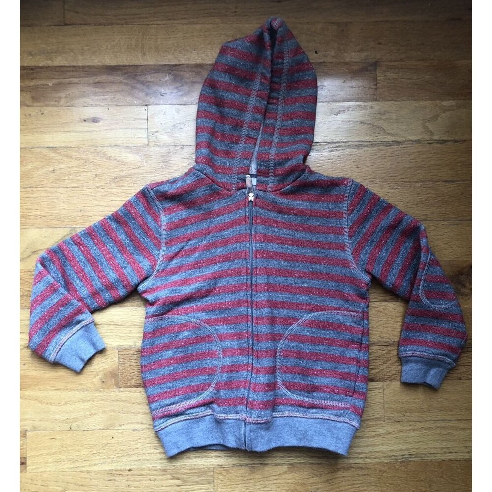 Il Gufo  Size 5 Striped Zip Up Hoodie
